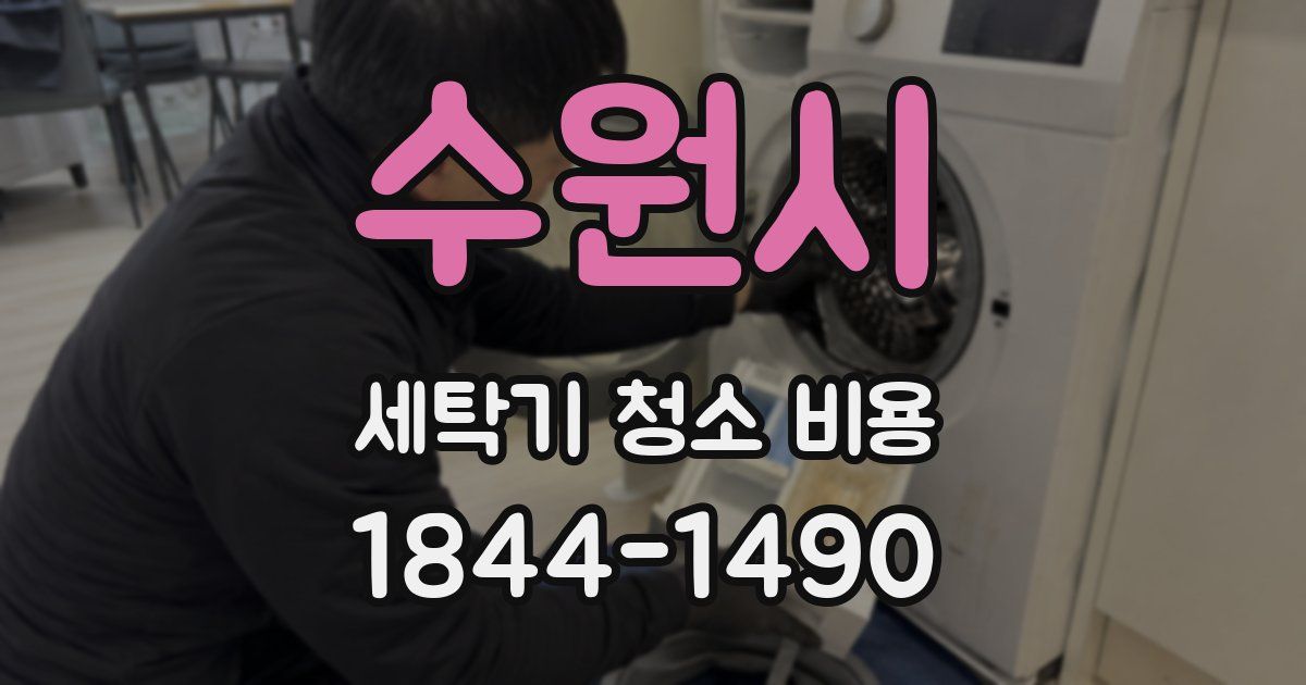 수원시 세탁기 청소 비용