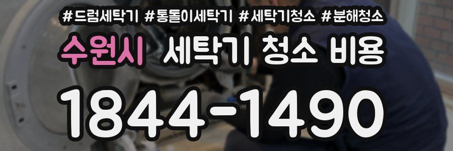 수원시 세탁기 청소 비용