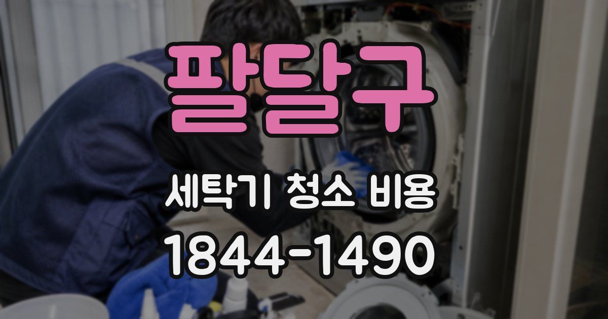 팔달구 세탁기 청소 비용