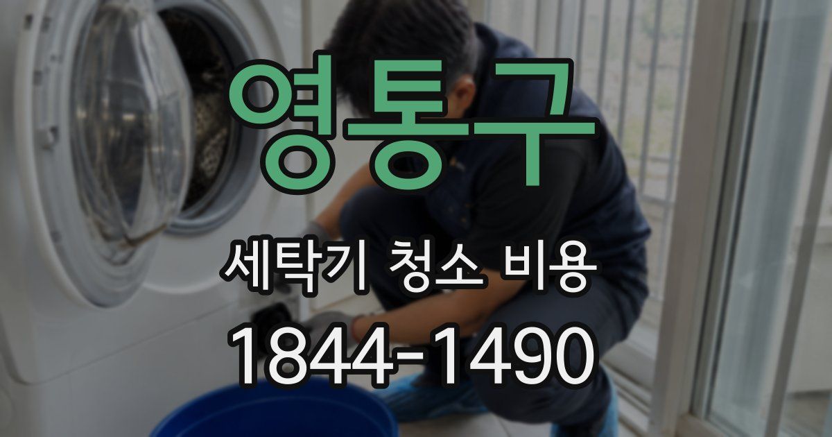 영통구 세탁기 청소 비용