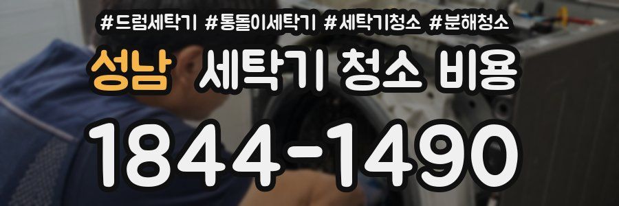 성남 세탁기 청소 비용