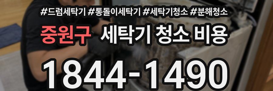 중원구 세탁기 청소 비용