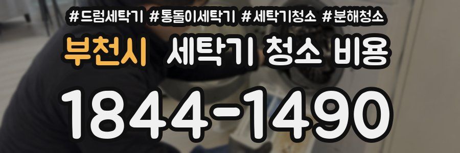 부천시 세탁기 청소 비용