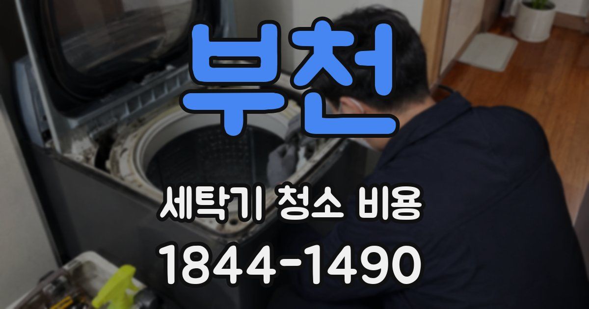 부천 세탁기 청소 비용
