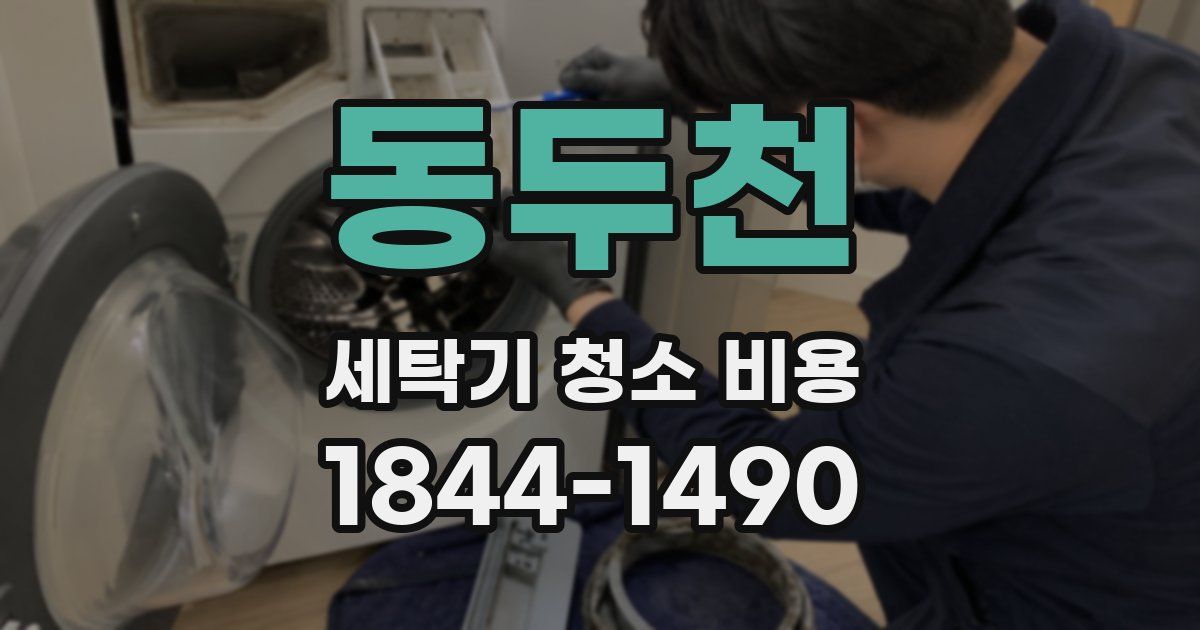 동두천 세탁기 청소 비용
