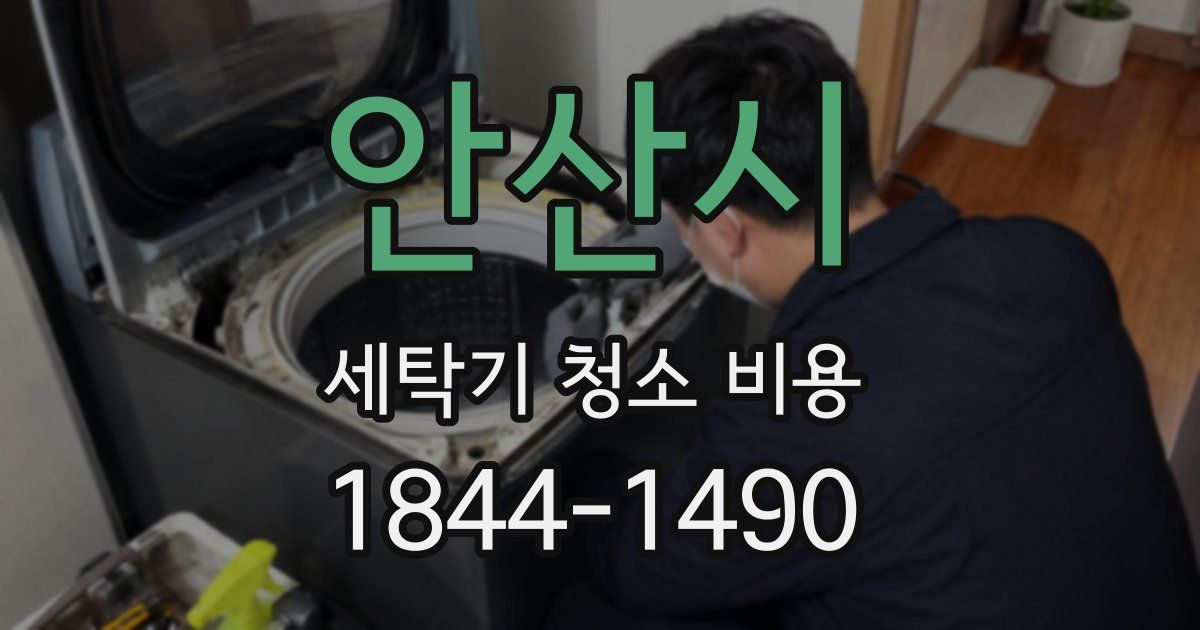 안산시 세탁기 청소 비용