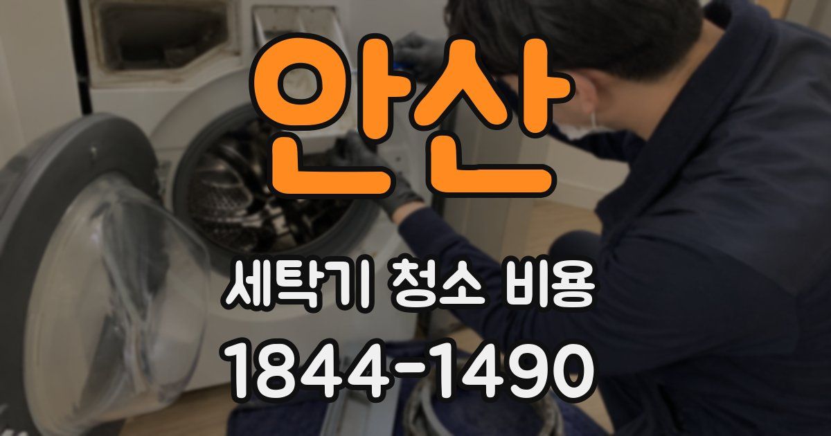 안산 세탁기 청소 비용