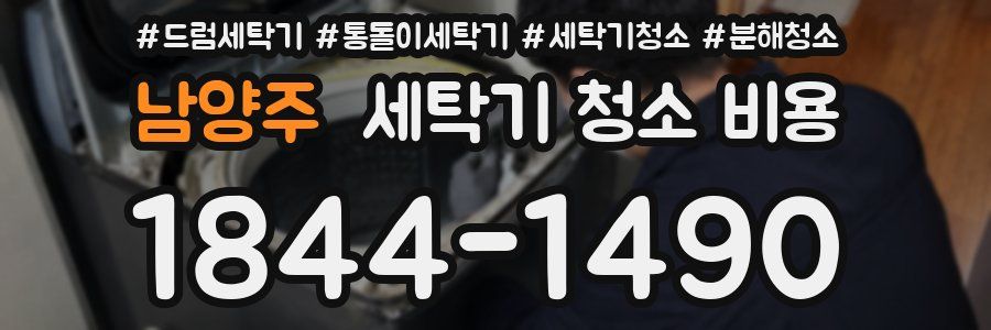 남양주 세탁기 청소 비용