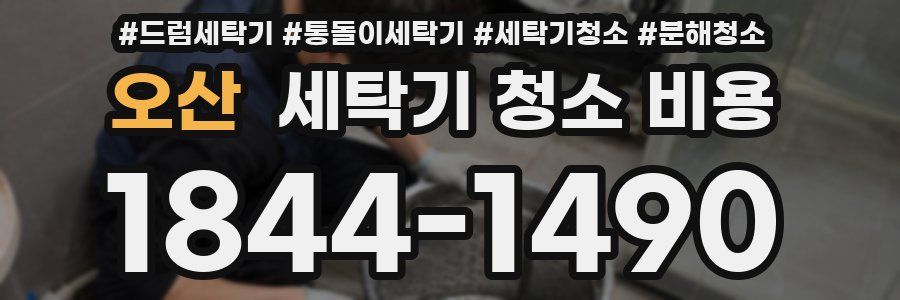 오산 세탁기 청소 비용