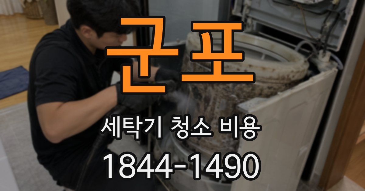 군포 세탁기 청소 비용
