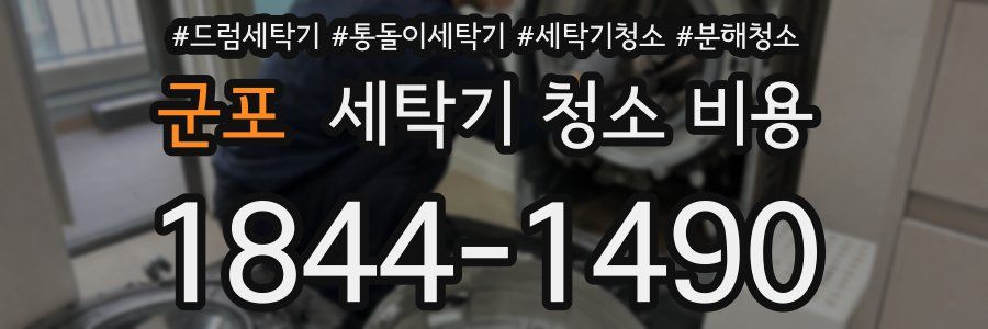 군포 세탁기 청소 비용