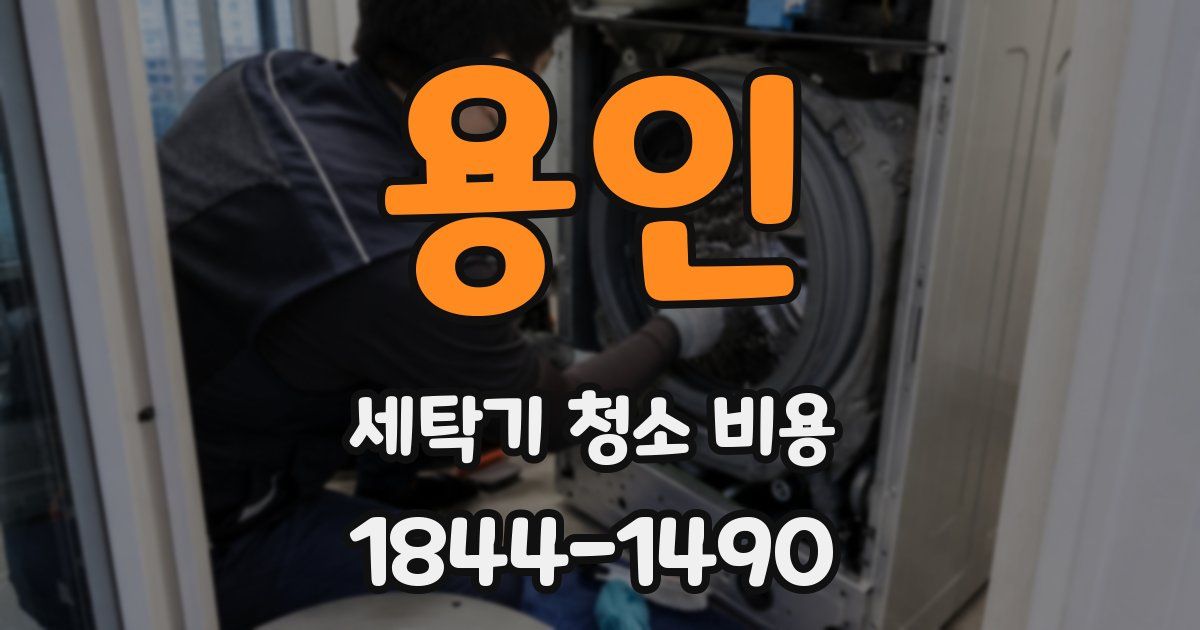 용인 세탁기 청소 비용