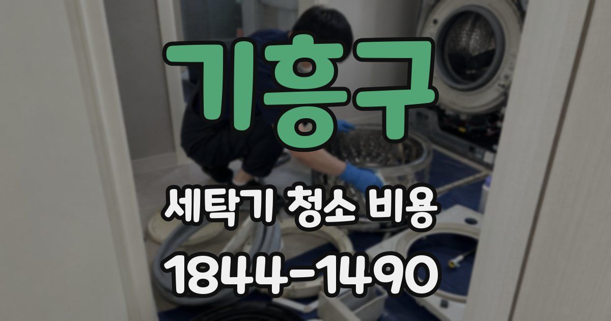 기흥구 세탁기 청소 비용