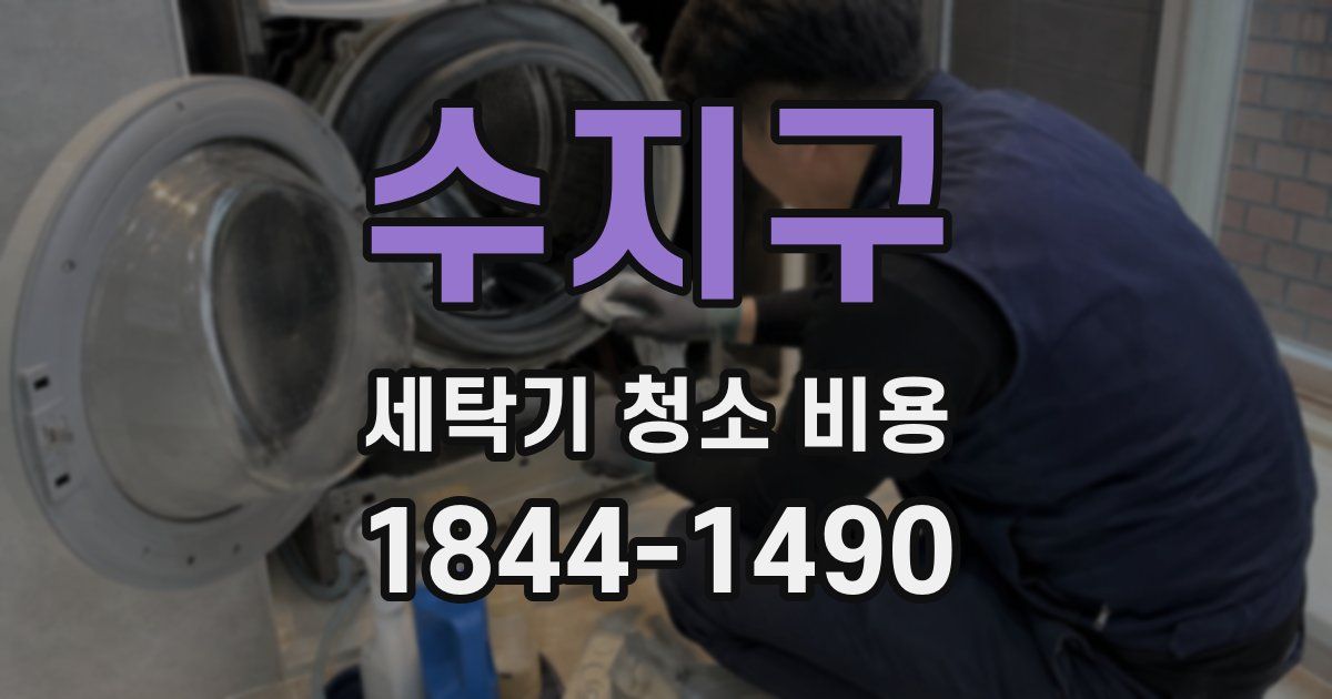 수지구 세탁기 청소 비용