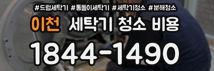 이천 세탁기 청소 비용