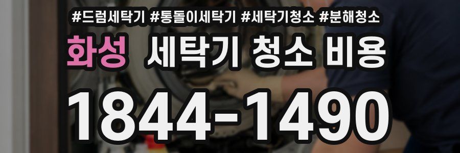 화성 세탁기 청소 비용