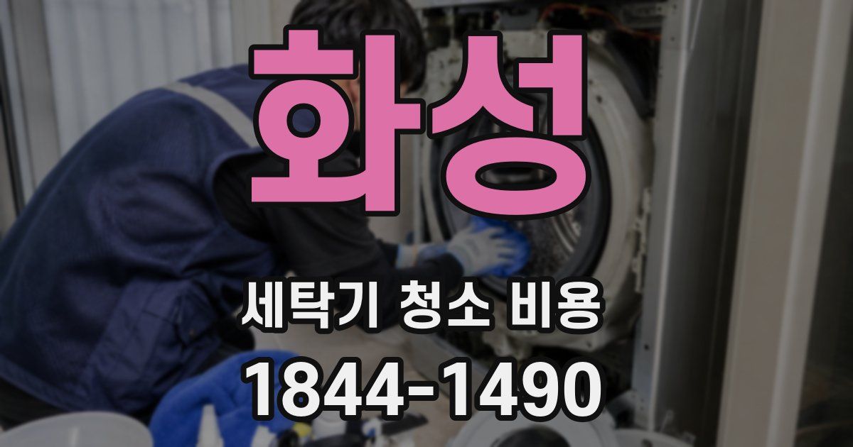 화성 세탁기 청소 비용