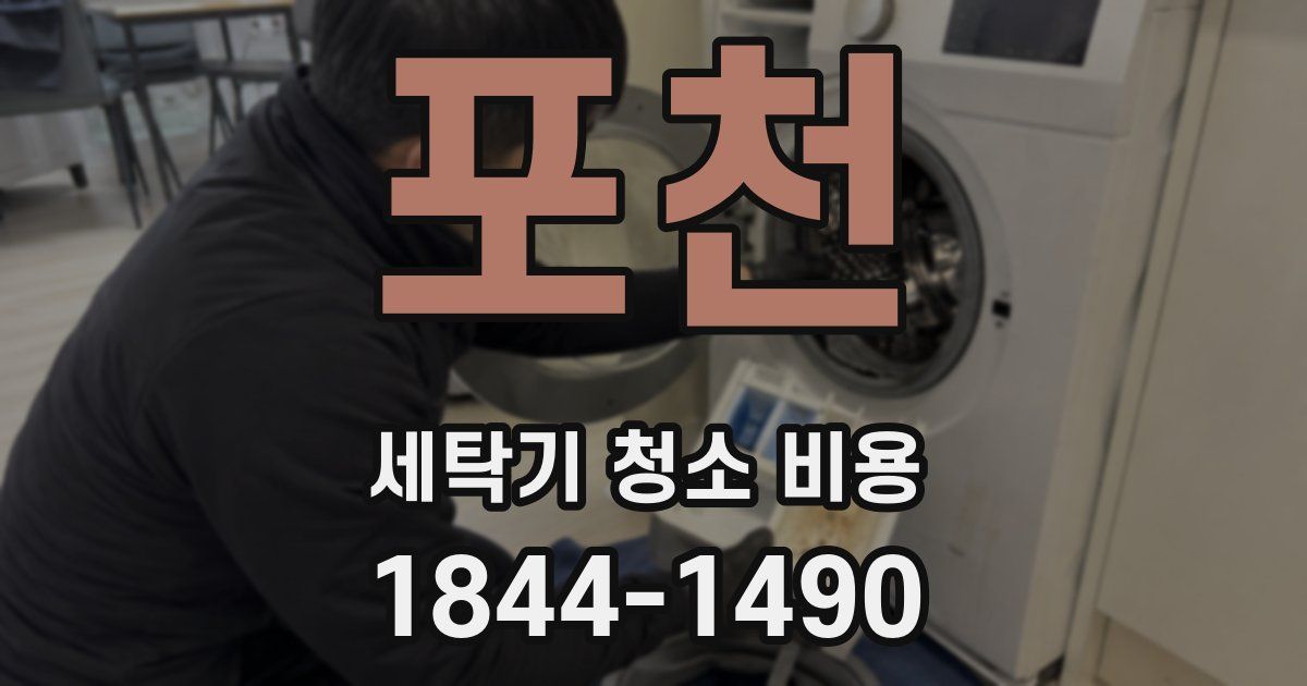 포천 세탁기 청소 비용