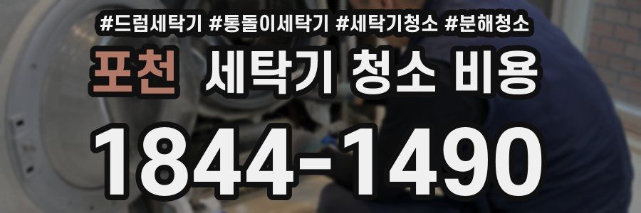 포천 세탁기 청소 비용