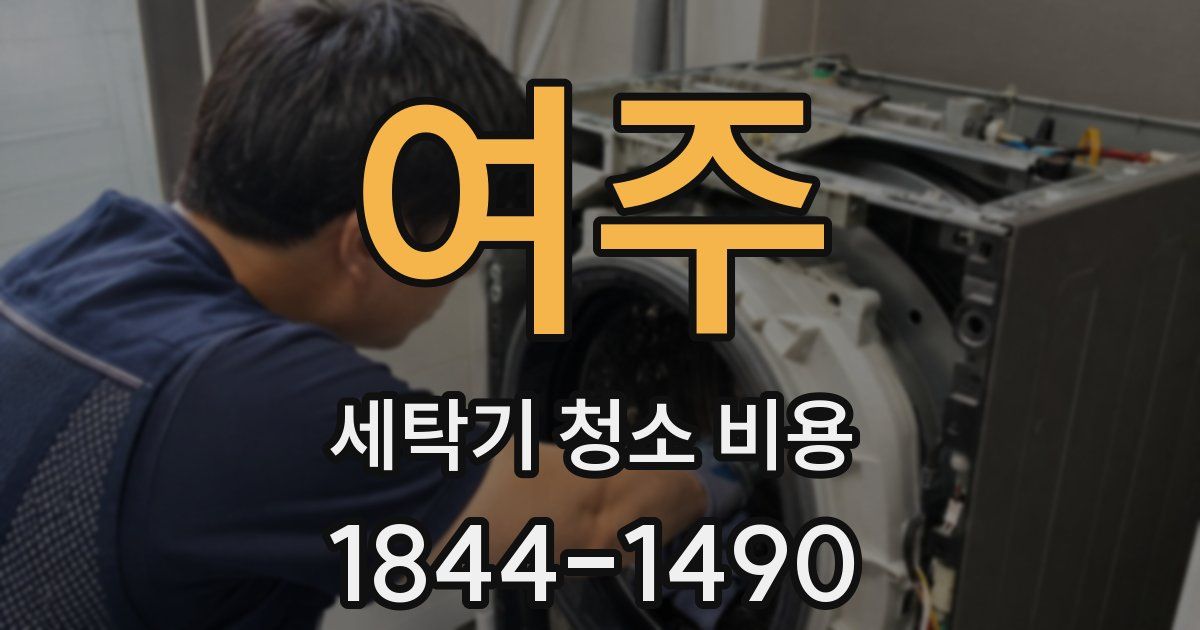 여주 세탁기 청소 비용