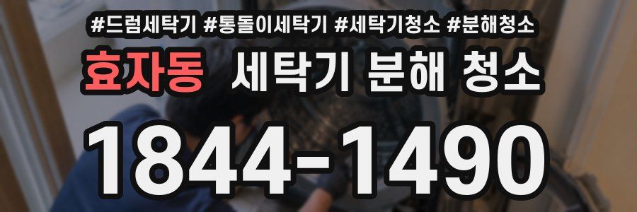 효자동 세탁기 분해 청소