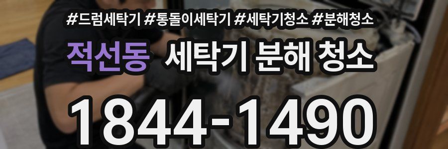 적선동 세탁기 분해 청소