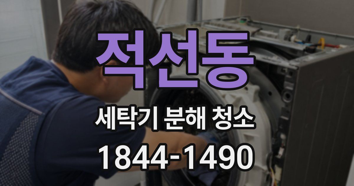 적선동 세탁기 분해 청소