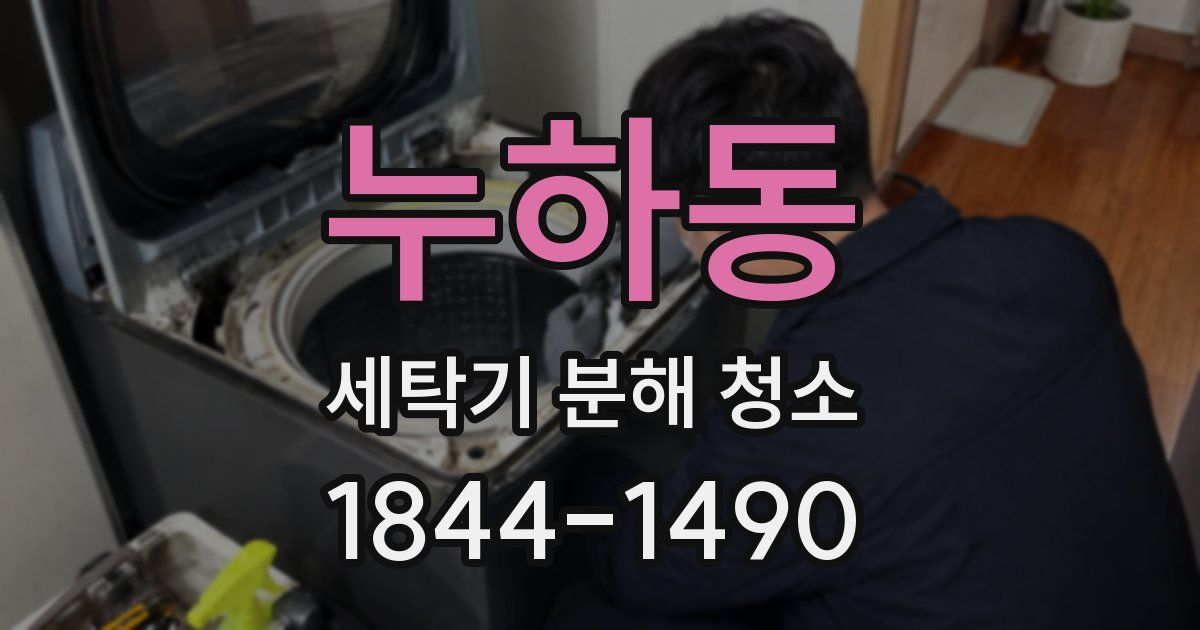누하동 세탁기 분해 청소