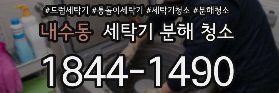 내수동 세탁기 분해 청소