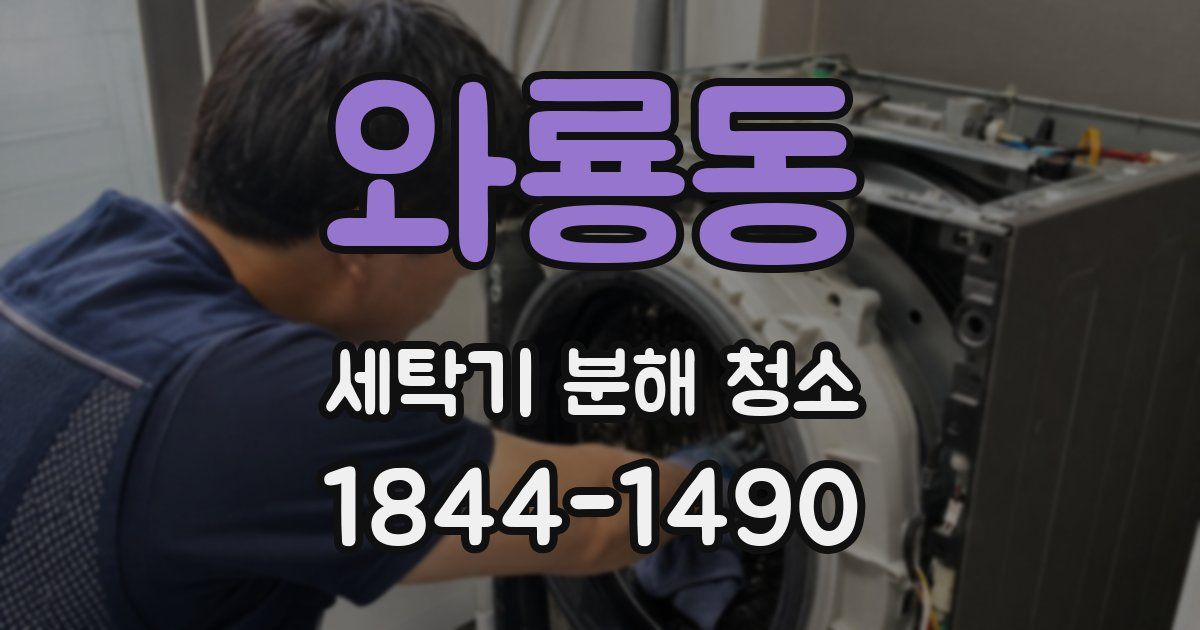 와룡동 세탁기 분해 청소