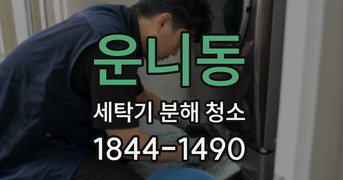 운니동 세탁기 분해 청소