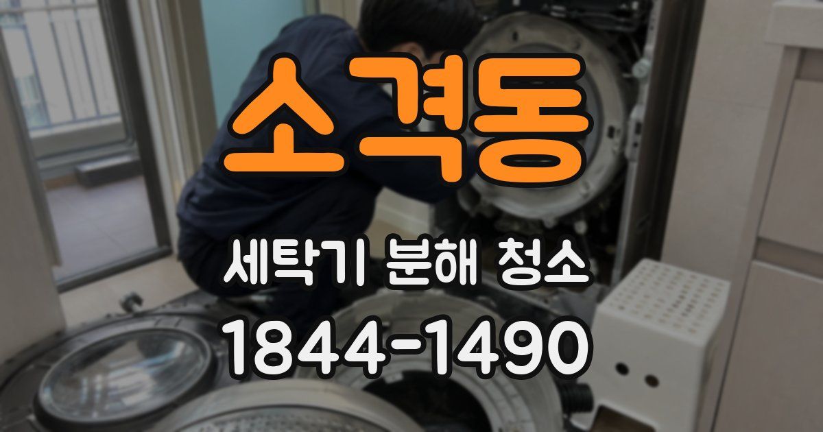 소격동 세탁기 분해 청소