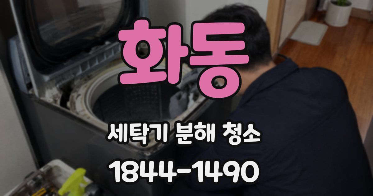 화동 세탁기 분해 청소