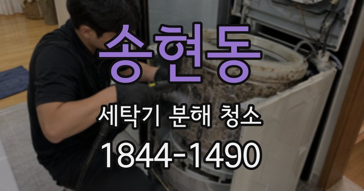 송현동 세탁기 분해 청소