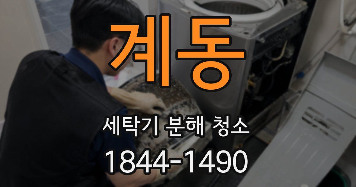 계동 세탁기 분해 청소