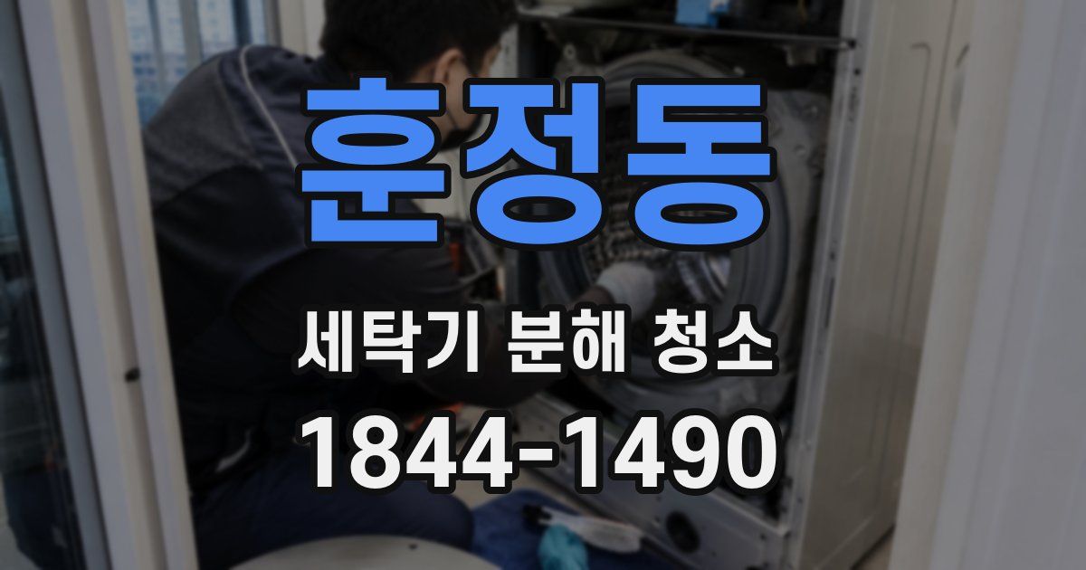훈정동 세탁기 분해 청소