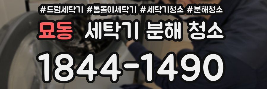 묘동 세탁기 분해 청소