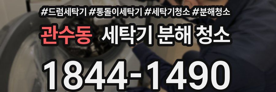 관수동 세탁기 분해 청소