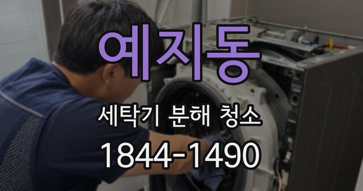 예지동 세탁기 분해 청소