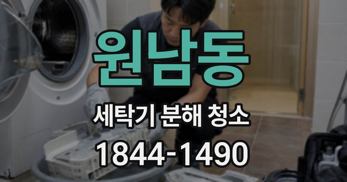 원남동 세탁기 분해 청소