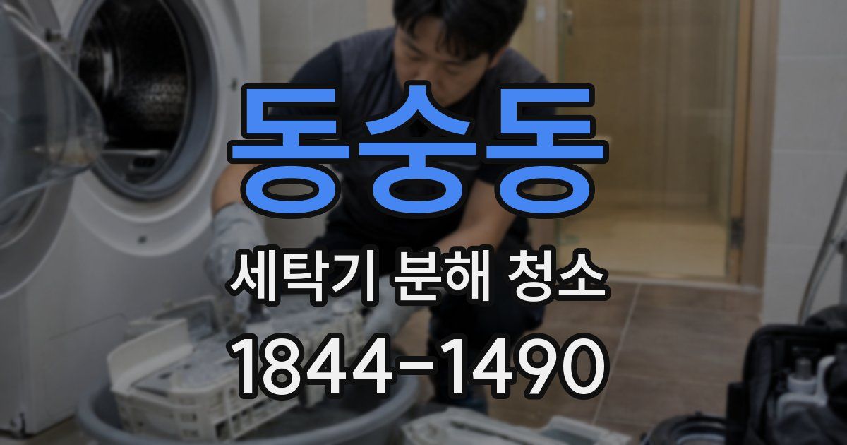 동숭동 세탁기 분해 청소