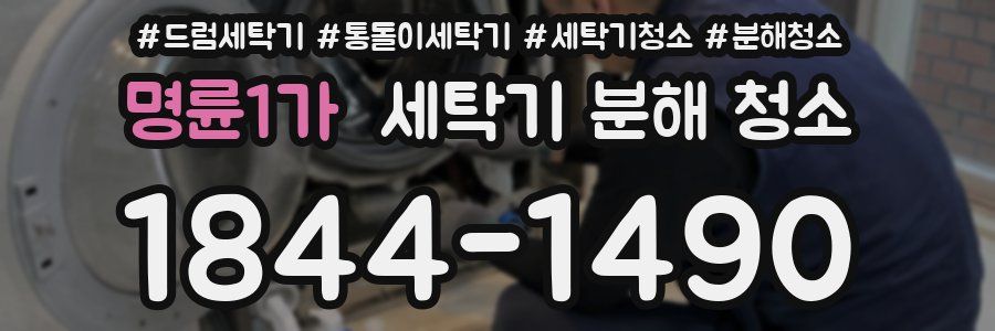 명륜1가 세탁기 분해 청소