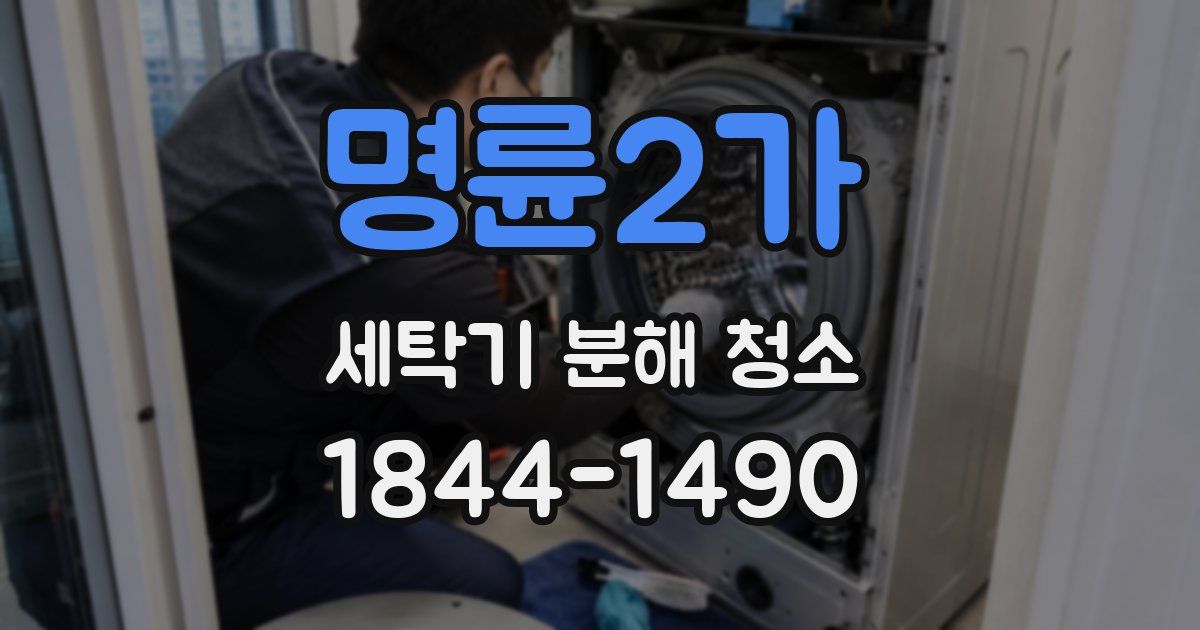 명륜2가 세탁기 분해 청소