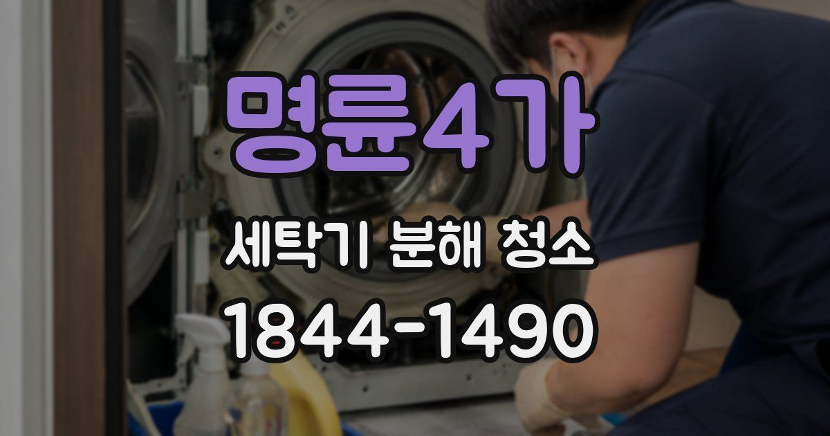 명륜4가 세탁기 분해 청소