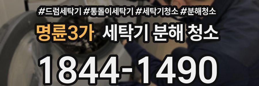 명륜3가 세탁기 분해 청소