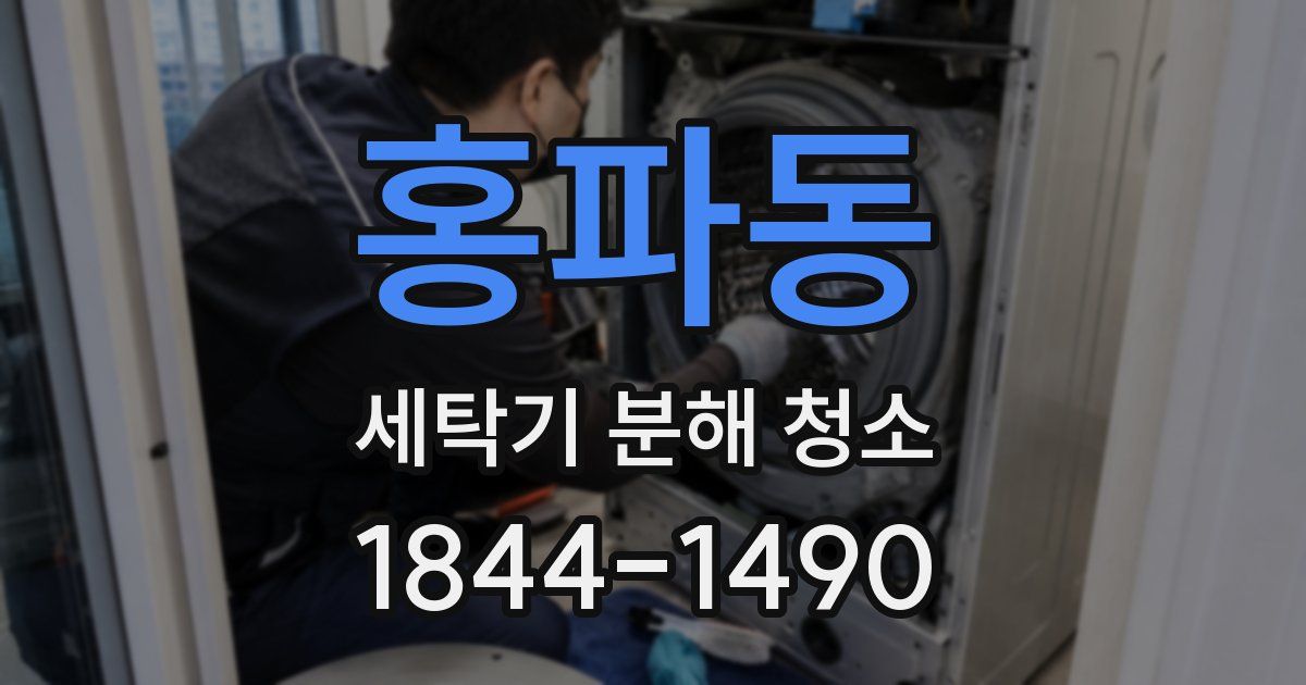 홍파동 세탁기 분해 청소