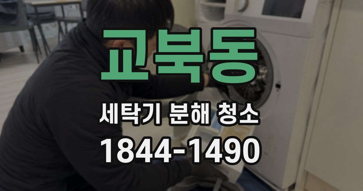 교북동 세탁기 분해 청소