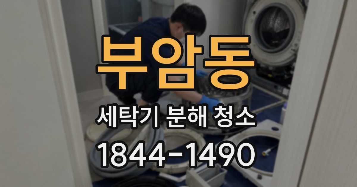 부암동 세탁기 분해 청소
