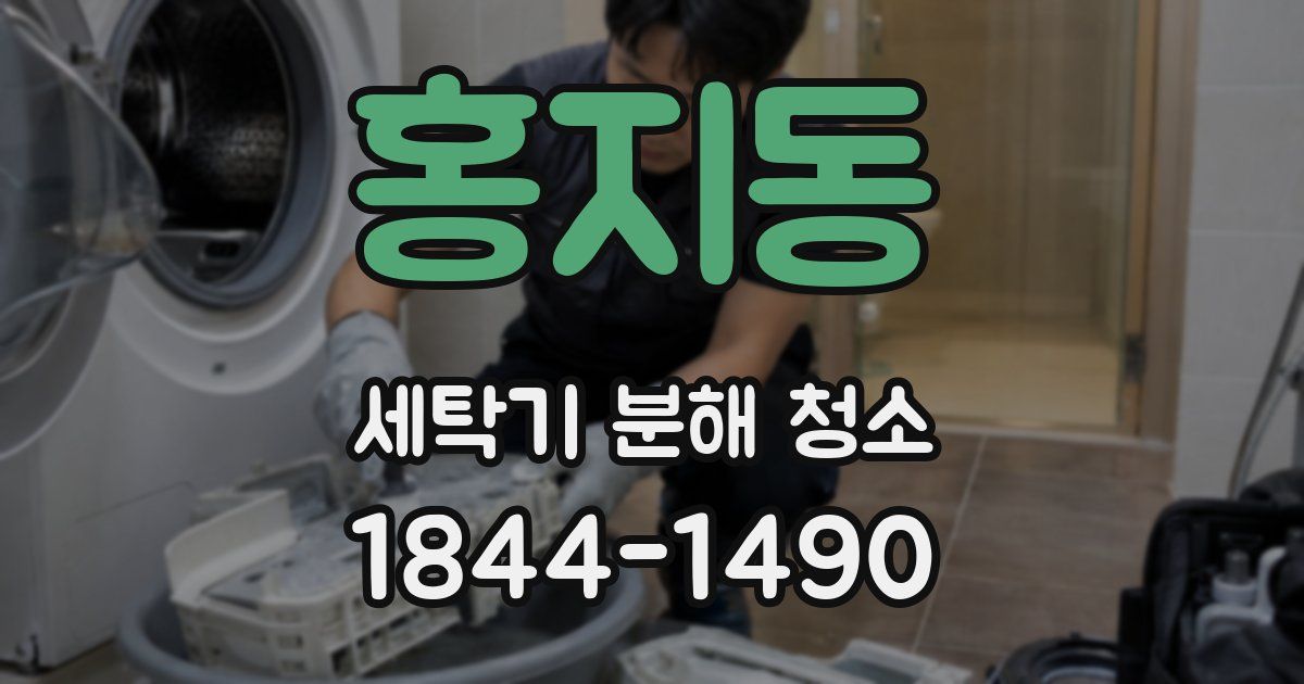 홍지동 세탁기 분해 청소