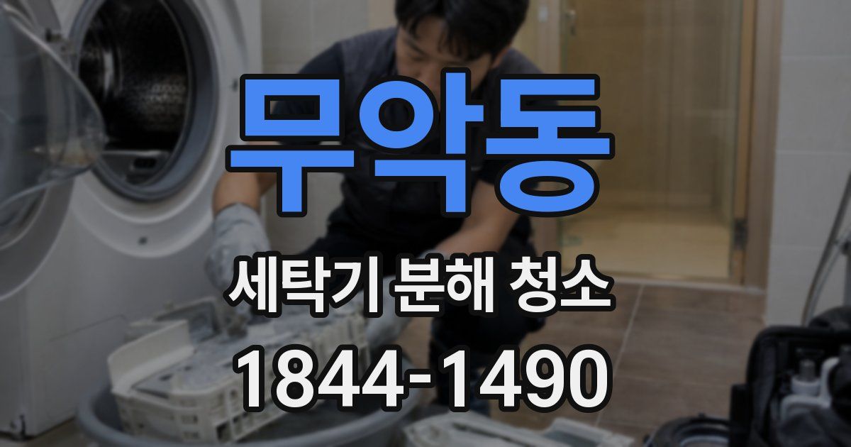무악동 세탁기 분해 청소